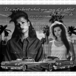 es mi vida loca tumbler wrap black and white