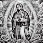 Virgen de Guadalupe Tumbler Wrap PNG Sublimation Design (Digital Download)